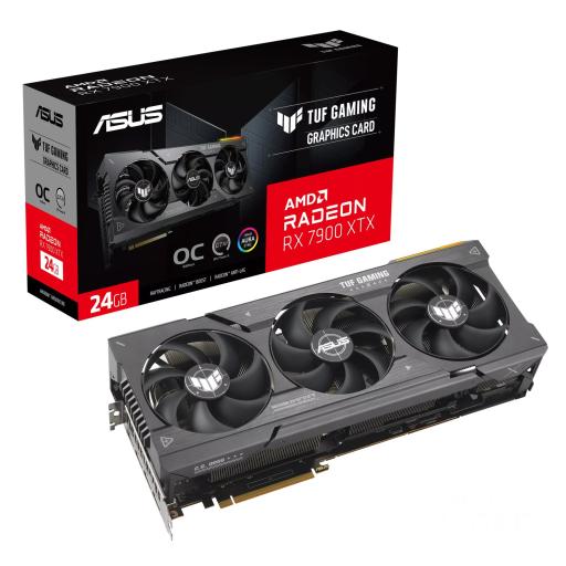 [ASUS_TUF-RX7900XTX-O24G-GAMING] Tarjeta de video ASUS TUF Gaming Radeon RX 7900 XTX OC 24GB GDDR6