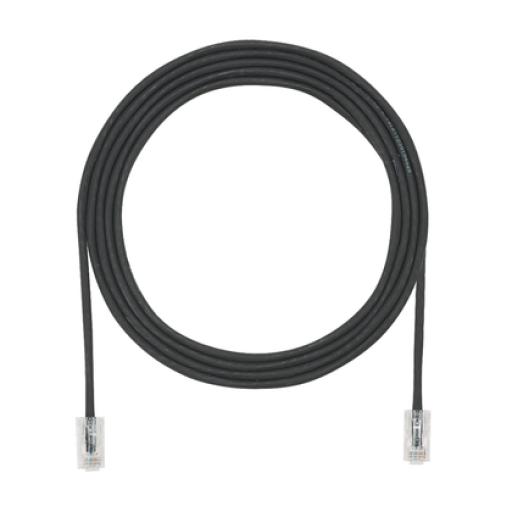 [PANDUIT_UTP28X15BL] Panduit Cable de Parcheo UTP Cat6A, CM/LSZH, Diámetro Reducido (28AWG), Color Negro, 15ft