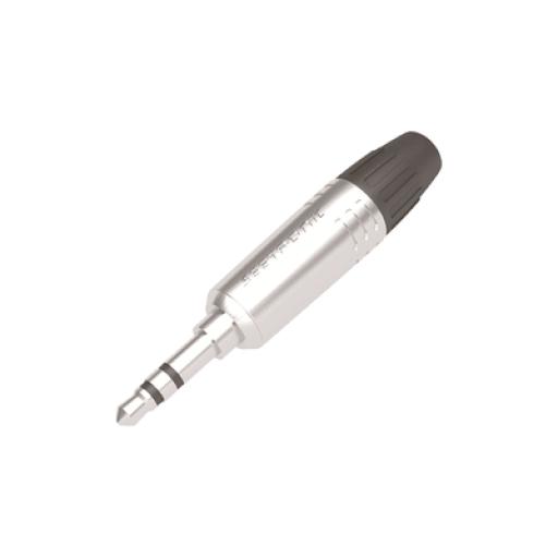 [SEETRONIC_M2TP3C] SEETRONIC Conector Delgado Estéreo | 3.5 mm | Carcasa Cromada Perla | Contacto Niquelado | Cable OD 2-4,5 mm