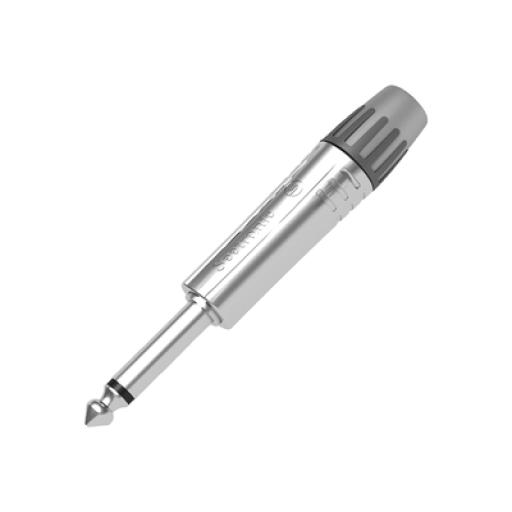 [SEETRONIC_MP2X] SEETRONIC Conector 1/4 | Mono | Carcasa Cromada Perla | Contacto Niquelado | cable OD 4-7 mm
