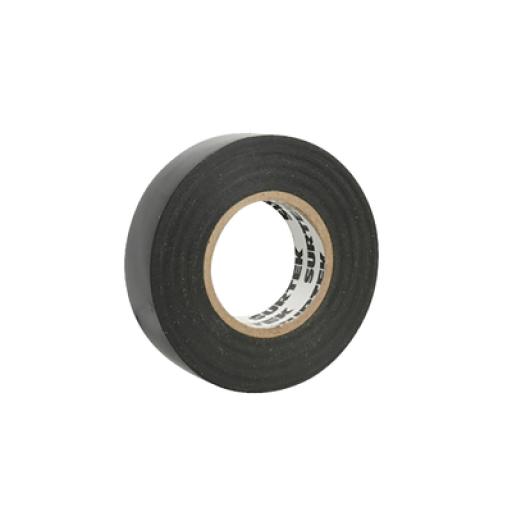 [SURTEK_SYS-138000] Surtek Cinta para aislar color negro 19 mm x  9 metros / Fabricada en PVC / Adhesivo acrílico.