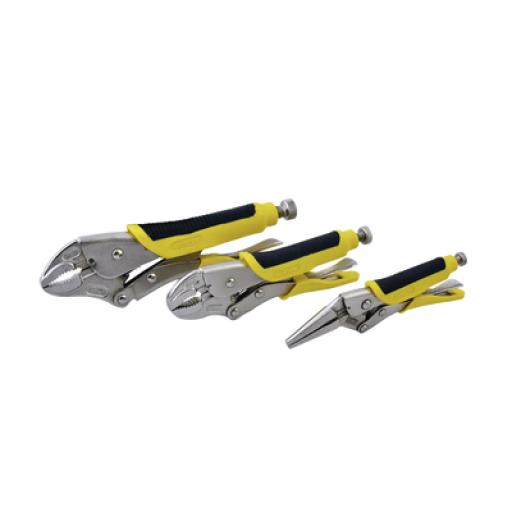[SURTEK_SYS-115-085] Surtek Juego De 3 Pinzas De Presión Bimateriales