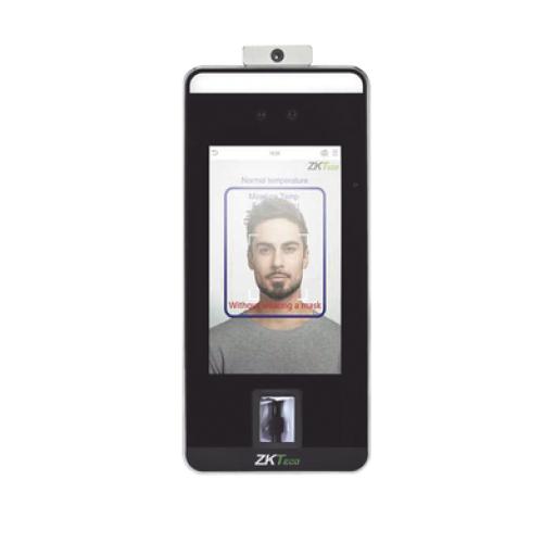 [ZKTECO_SPEEDFACEV5L[TD]] ZKTeco Terminal de reconocimiento Facial, Palma, Huella Digital y temperatura de alta velocidad