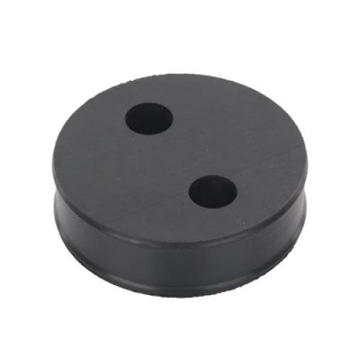 [SYSCOMTOWERS_CI212] SYSCOM TOWERS Inserto o Bota de Caucho de 4" Con Dos Orificios para Cable de 1/2 in