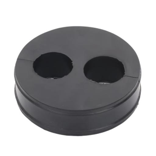 [SYSCOMTOWERS_CI-2-78] SYSCOM TOWERS Inserto o Bota de Caucho de 4" Con Dos Orificios para Cable de 7/8 in