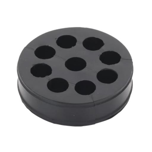 [SYSCOMTOWERS_CI912] SYSCOM TOWERS Inserto o Bota de Caucho de 4" Con Nueve Orificios para Cable de 1/2 in
