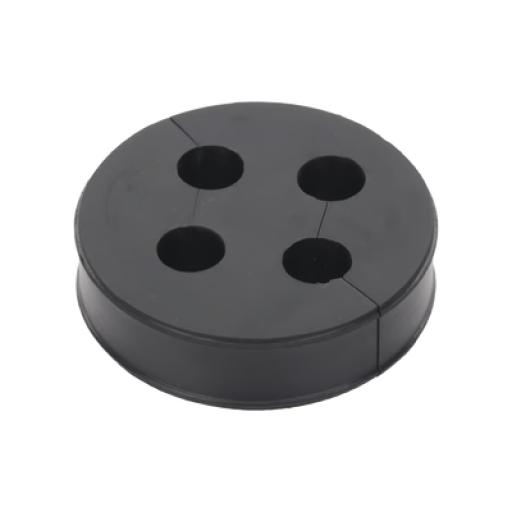 [SYSCOMTOWERS_CI438] SYSCOM TOWERS Inserto o Bota de Caucho de 4" Con Cuatro Orificios para Cable de 3/8 in