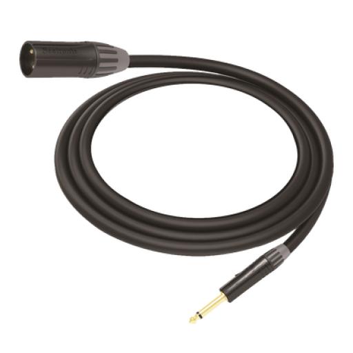[COSMICONN_CMC-MM3-PM-L-3M] COSMICONN Cable de Audio | XLR 3 Polos Macho a Plug 1/4 in mono | Conector Seetronic Serie M SCMF3 - MP2X | Longitud 3m