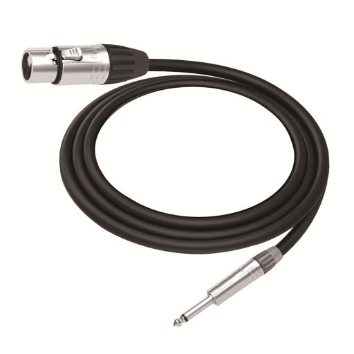 [COSMICONN_CMC-MF3-PM-L-5M] COSMICONN Cable de Audio | XLR 3 Polos Hembra a Plug 1/4 in mono | Conector Seetronic Serie M SCMF3 - MP2X | Longitud 5m