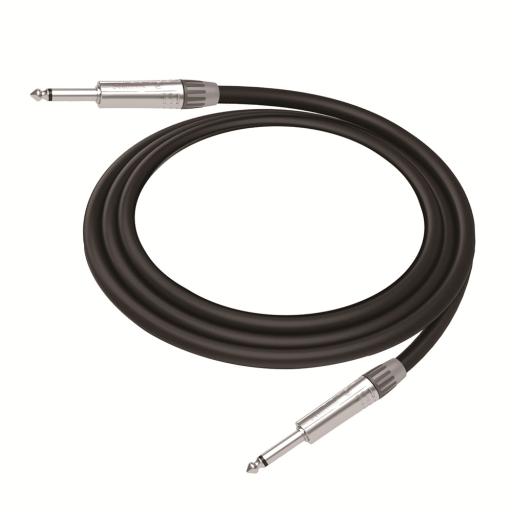 [COSMICONN_CGT-PM-PM-L-3M] COSMICONN Cable de Audio | Plug 1/4 in a Plug 1/4 in Mono | Carcasa Cromada | Conectores Seetronic | Ideal para Instrumentos | Longitud 3m