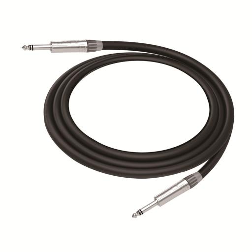 [COSMICONN_CMC-PS-PS-L-5M] COSMICONN Cable de Audio | Plug 1/4 in a Plug 1/4 in Stereo | Carcasa Cromada | Conectores Seetronic | Longitud 5m