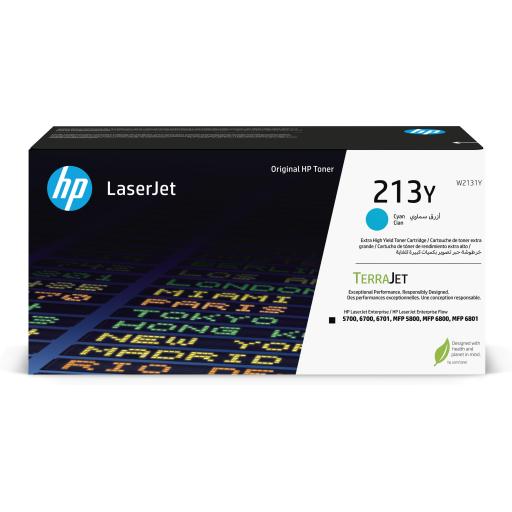 [HP_W2131Y] HP HP 213Y CYN ORIGINAL LASERJET TONER CRTG  W2131Y