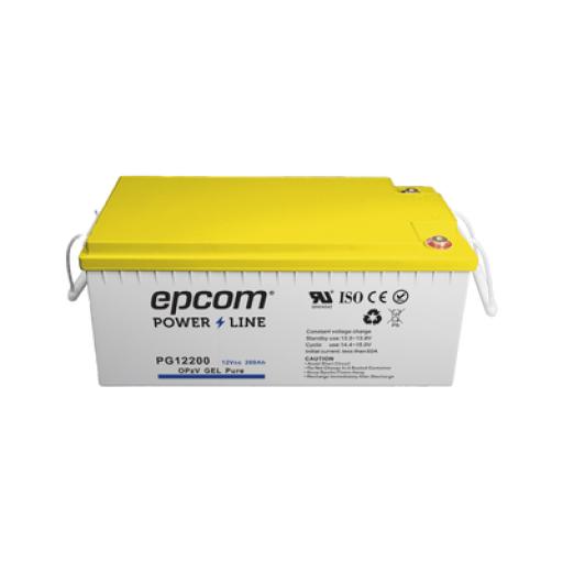 [EPCOM_PG12200] Epcom Batería de GEL PURO OPzV / 12 V @ 200 Ah / Ciclo profundo / Uso en Aplicaciones Fotovoltaicas y de Respald