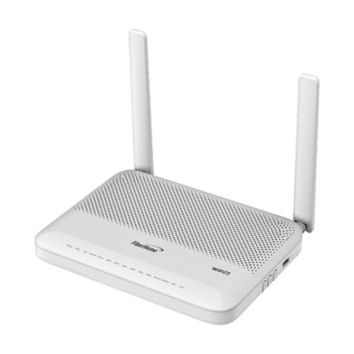 [FIBERHOME_HG6144F] FiberHome ONU GPON WiFi 6, Doble Banda 2.4/5 GHz , con 4 puertos Gigabit Ethernet + 2 POTS + 1 USB + 1 CATV (RF), conector SC/APC