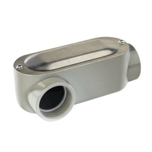 [RAWELT_OLR-0080C] RAWELT Caja oval roscada tipo LR de 1 1/2" (38.1 mm) Incluye tapa y tornillos.