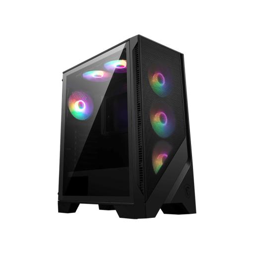 [MSI_MAG FORGE 120A AIRFLOW] GABINETE MSI (MAG FORGE 120A AIRFLOW) NEGRO, VIDRIO TEMPLADO, 6*VENTILADOR AUTO RGB, ATX, S/FUENTE