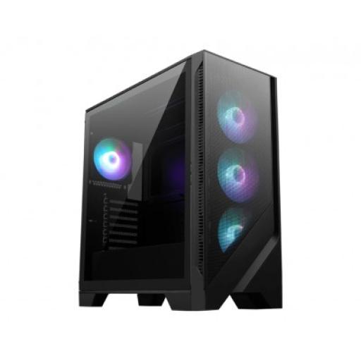[MSI_MAG FORGE 320R AIRFLOW] GABINETE MSI (MAG FORGE 320R AIRFLOW) NEGRO, VIDRIO TEMPLADO, 4*VENTILADOR ARGB, ATX, S/FUENTE