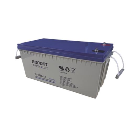 [EPCOM_PL200D12] Epcom Batería 12V @ 200 Ah / AGM-VRLA Ciclado Profundo / Uso en Aplicaciones Fotovoltaicas y de Respaldo /Terminales Tipo Tornillo HEX M6