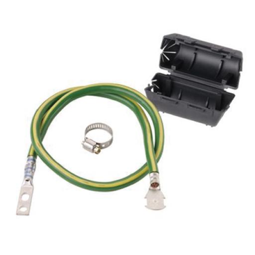 [PANDUIT_ACG24K] Panduit KIT de Tierra Física de Cable Blindado 6 AWG. Color Verde / Amarillo con Terminación en Extremos. 
