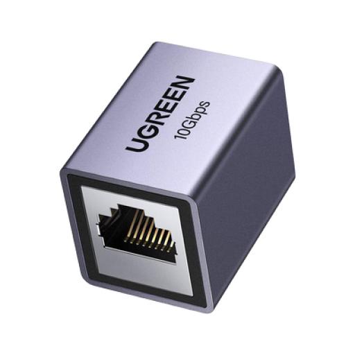 [UGREEN_15117] Ugreen Acoplador (Extensor de Cable Ethernet RJ45) / 1000Mbps / Compatibilidad con Cat8 Cat7 Cat6 Cat5e / Hasta 100 metros / Aleación de Aluminio