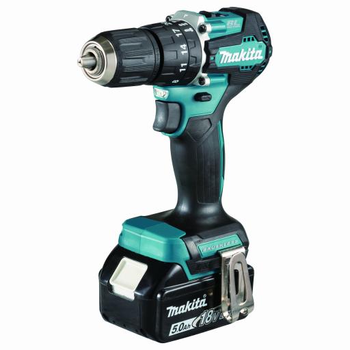 [MAKITA_DLX-2414-YX7] Makita Kit de Rotomartillo Atornillador DHP487Z + Atornillador de Impacto DTD157Z, incluye 2 Baterías BL1815N, 1 Cargador DC18SD y Maleta de lona.
