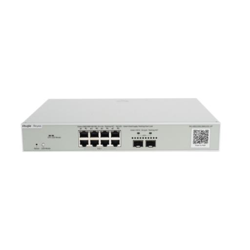 [RUIJIE_RG-NBS5300-8MG2XS-UP] RUIJIE Switch Multi-Gigabit PoE 370W 802.3BT Capa 3 Administrable Cloud, Diseñado Para Access Points WiFi 6