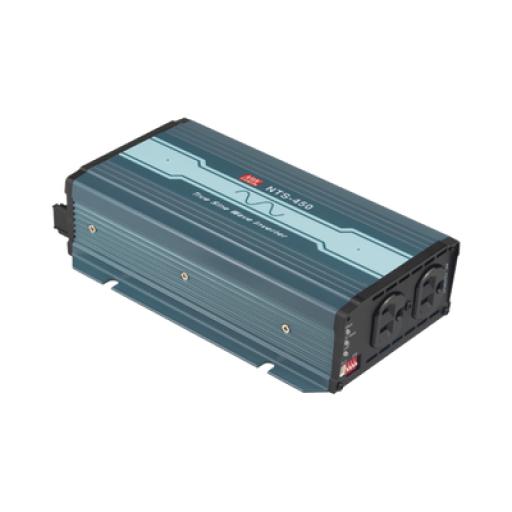 [MEANWELL_NTS450112US] MEANWELL Inversor de Corriente de Onda Pura / Entrada 12 Vcd / Salida 450 W 110 Vca 60 Hz