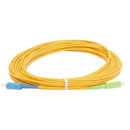 [LINKEDPROBYEPCOM_LPSM3SCUSCAS15] LINKEDPRO BY EPCOM Jumper de Fibra Óptica Monomodo SC/UPC - SC/APC Simplex, color amarillo, 15 metros