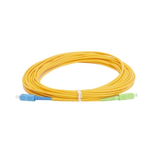 [LINKEDPROBYEPCOM_LPSM3SCUSCAS15] LINKEDPRO BY EPCOM Jumper de Fibra Óptica Monomodo SC/UPC - SC/APC Simplex, color amarillo, 15 metros