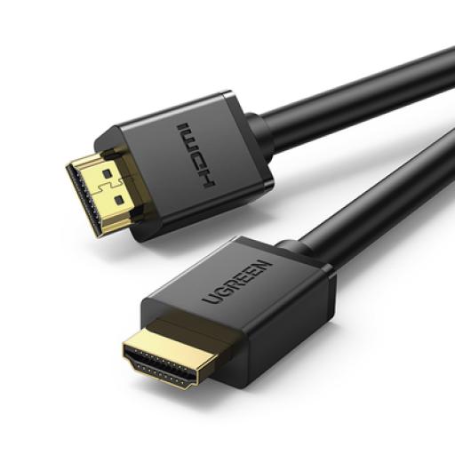 [UGREEN_10109] Ugreen Cable HDMI 2.0 4K@60Hz / 5 metros / HDR / 3D / HEC (Canal Ethernet HDMI) / ARC (Canal de Retorno de Audio / Color Profundo de 48 bits / Audio de 32 canales / HDCP / Dolby True HD 7.1 / 18 Gbps / Múltiple Blindaje / Calidad Premium.
