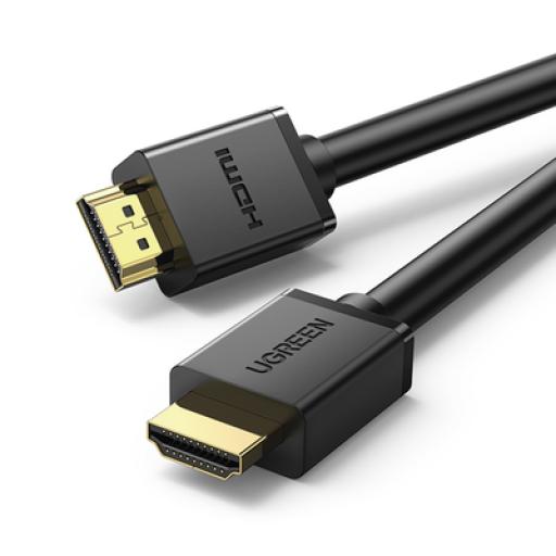 [UGREEN_10108] Ugreen Cable HDMI 2.0 4K@60Hz / 3 metros / HDR / 3D / HEC (Canal Ethernet HDMI) / ARC (Canal de Retorno de Audio / Color Profundo de 48 bits / Audio de 32 canales / HDCP / Dolby True HD 7.1 / 18 Gbps / Múltiple Blindaje / Calidad Premium.