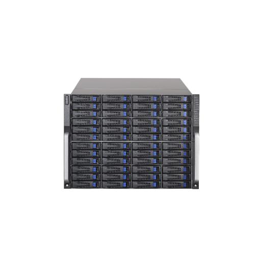 [HIKVISIONDIGITALTECHNOLOGY_DS-A83048S-ICVS] Hikvision Digital Technology Servidor de almacenamiento cluster / 48 Bahías de disco duro / Controlador simple / Graba 600 canales IP / Fuente redundante