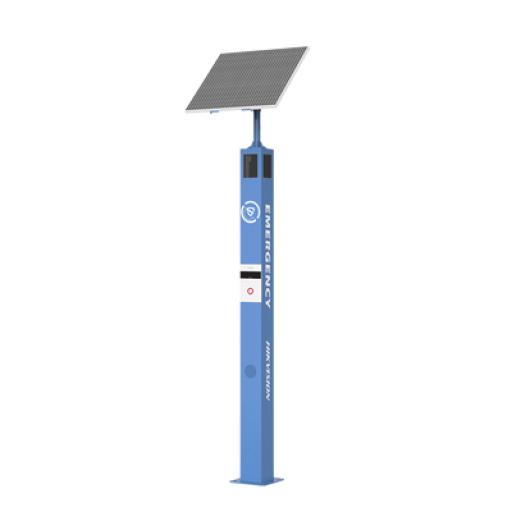 [HIKVISIONDIGITALTECHNOLOGY_DS-PEA301-CVS1-AL] Hikvision Digital Technology Estación de Pánico de Alarma Solar / Comunicación 4G / Cámara de 2 Megapixel / Audio de Dos Vías / Exterior IP65 / IK10 / Mircro SD