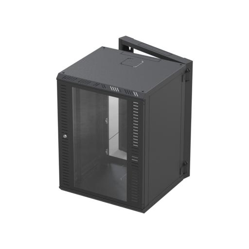 [LINKEDPROBYEPCOM_SR-1916-GAP-V3] LINKEDPRO BY EPCOM Gabinete Abatible para Montaje en Pared  con Rack 19" de 16 Unidades con Vidrio de Seguridad
