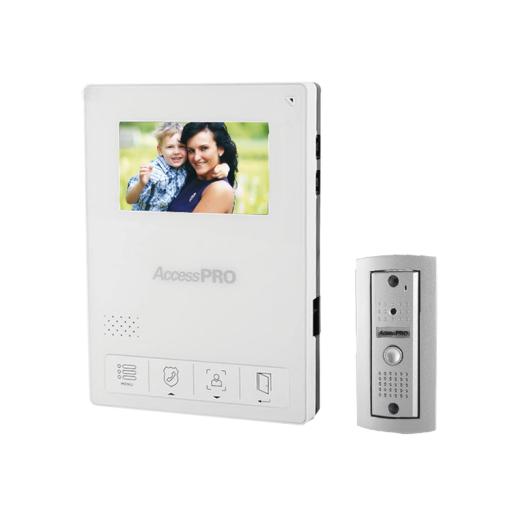 [ACCESSPRO_TV-PRO-400AW] AccessPRO Kit de Videoportero / Frente de Calle Antivandalismo / Cámara 900TVL para Baja Iluminación / Pantalla Alta Resolución / Control