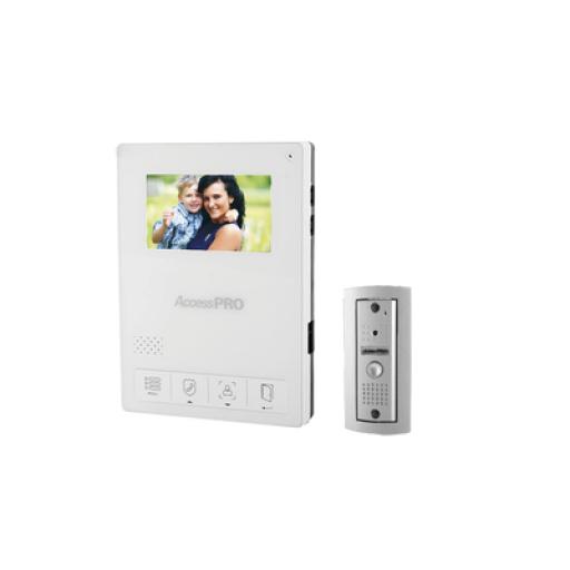 [ACCESSPRO_TV-PRO-400AW] AccessPRO Kit de Videoportero / Frente de Calle Antivandalismo / Cámara 900TVL para Baja Iluminación / Pantalla Alta Resolución / Control