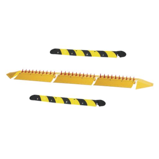 [DOORKING_1610-3M-KIT] DoorKing Kit de picos ponchallantas autónomo / Carriles de 3.2 M / No requiere barrera / FACIL INSTALACION / Incluye topes y tornilleria