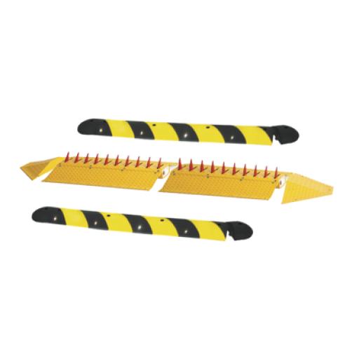 [DOORKING_1610-2M-KIT] DoorKing Kit de picos ponchallantas autónomo / Carriles de 2.2 M / No requiere barrera / FACIL INSTALACION / Incluye topes y tornilleria