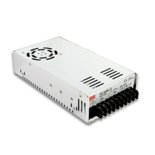 [MEANWELL_SD350B12] MEANWELL Convertidor Industrial de CD a CD, de 19 a 36 Vcc de entrada, 12 Vcc de salida.