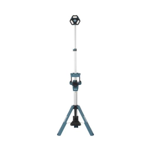[MAKITA_DML-814] Makita Torre para Iluminación inalámbrica de Zona/Multidireccional con tres Cabezales, se extiende hasta 2.2 metros, Utiliza batería LXT® Litio‑Ion de 18V.