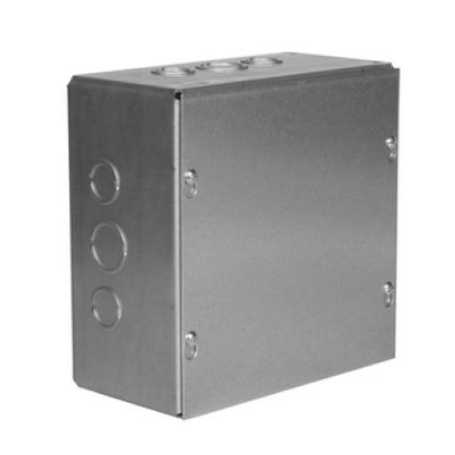 [RACO_HUB-SC-0606-04G] Raco Caja Extra Grande 6" x 6" x 4"/ Profundidad 4"/Entradas Laterales-Finales 2 Entradas de 1/2"- 3/4", 1 Entrada de 3/4" - 1".