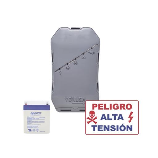 [YONUSA_SYSNGHS-KIT] Yonusa KIT deEnergizador 12,000Volts - .5 Joules / 500 Mts Lineales de Protección / Cercas Electrificadas / Llavero Incluido