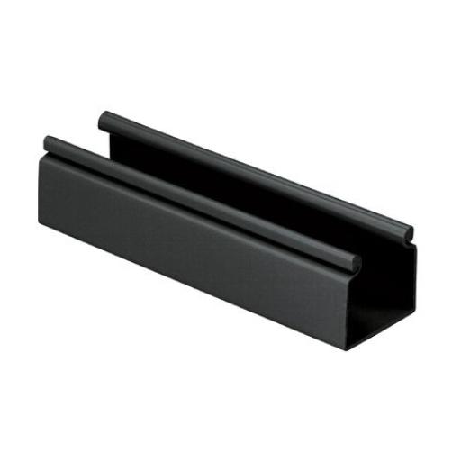 [PANDUIT_HS2X2BL6NM] Panduit Canaleta FiberRunner™ 2X2 sin Tapa, de PVC Rígido, Sin Orificios de Montaje, Color Negro, 1.8 m de Largo