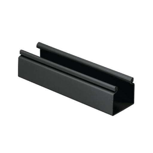 [PANDUIT_HS2X2BL6NM] Panduit Canaleta FiberRunner™ 2X2 sin Tapa, de PVC Rígido, Sin Orificios de Montaje, Color Negro, 1.8 m de Largo