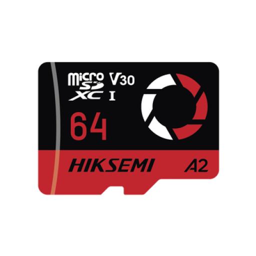 [HIKSEMIBYHIKVISION_HS-TF-E3/64G] HIKSEMI by HIKVISION Memoria MicroSD / Clase 10 de 64GB / Especializada Para Drones Comerciales, Cámaras de Fotografía y de Video / 180 MB/s Lectura / 150 MB/s Escritura