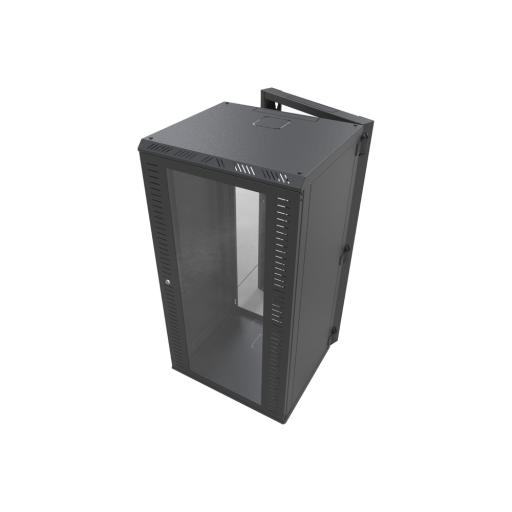 [LINKEDPROBYEPCOM_SR-1924-GAP-V3] LINKEDPRO BY EPCOM Gabinete Abatible para Montaje en Pared con Rack 19" de 24 Unidades Ventana de Cristal