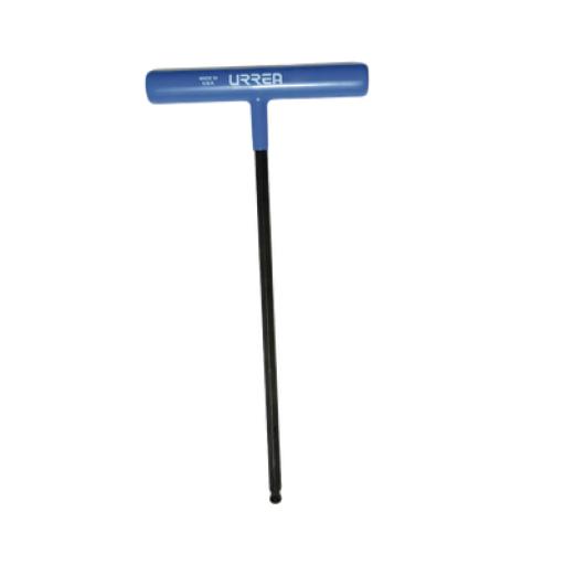 [URREA_SYS-465-18LB-GP] Urrea Llave hexagonal larga tipo "T"/ Punta de Bola Ergonómica / Métrica 6 mm.