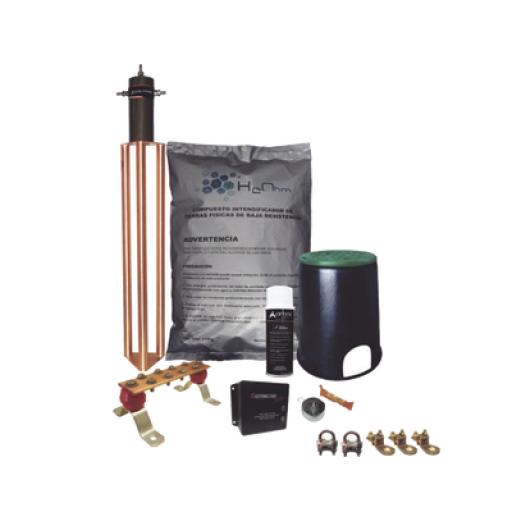 [TOTALGROUND_KITMASTERTG-CONMV2] Total Ground Kit de Tierra Física con Electrodo Magnetoactivo de 45 AMP Y Supresor de Picos SOHO