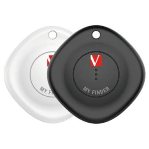 [VERBATIM_32131] Verbatim Localizador Verbatim Bluetooth MyFinder Verbatim Blanco y Negro Paquete C/2 Piezas
