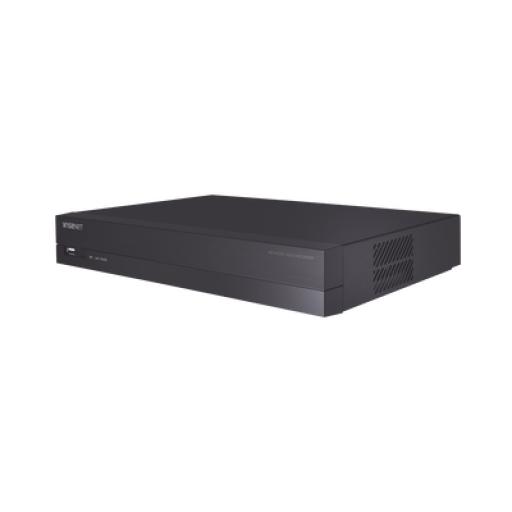 [HANWHA_ARN-810S] Hanwha NVR 8 canales soporta hasta 8MP / H.265 / P2P Wisenet / 8 puertos PoE Plug and Play.